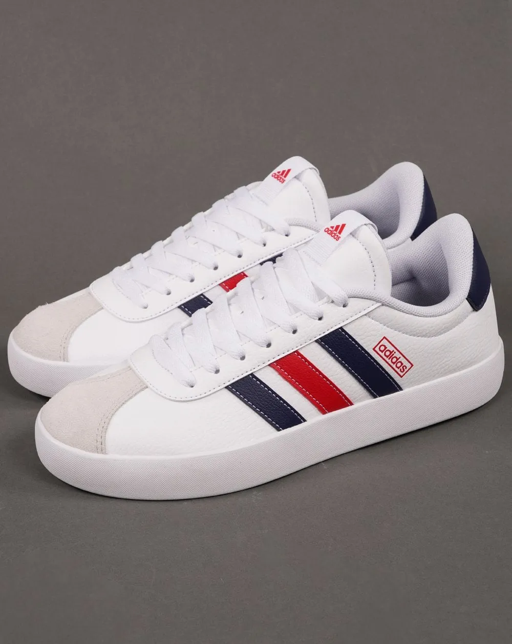 Adidas Court Trainers White Navy Red