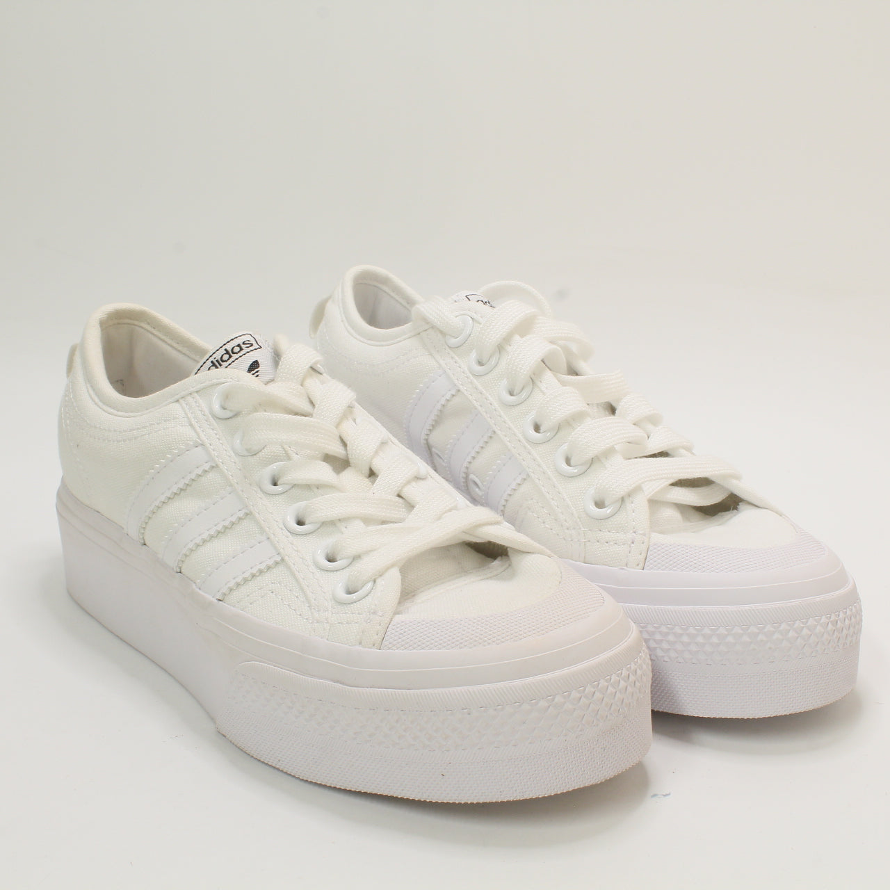 adidas Nizza Platform White White White Uk Size 4