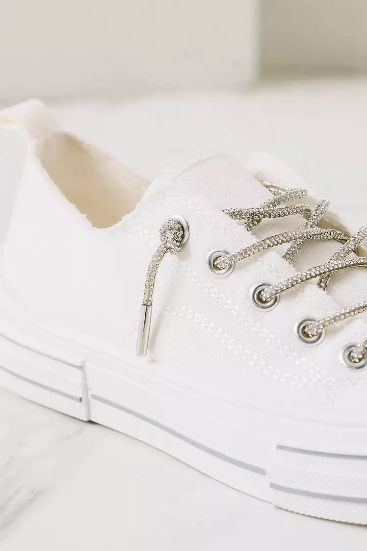 Aman Lace Up Sneakers | White