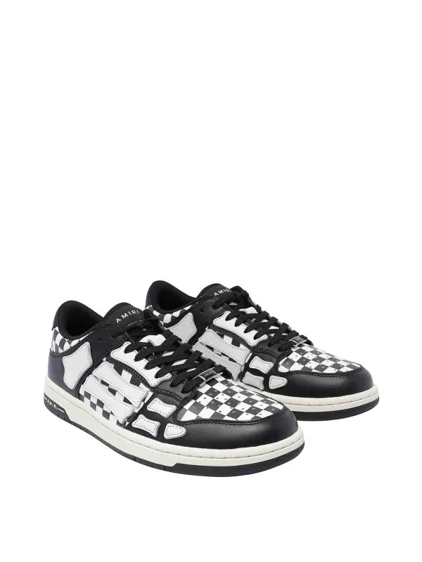 Amiri Checkered Skel Top Low Sneakers