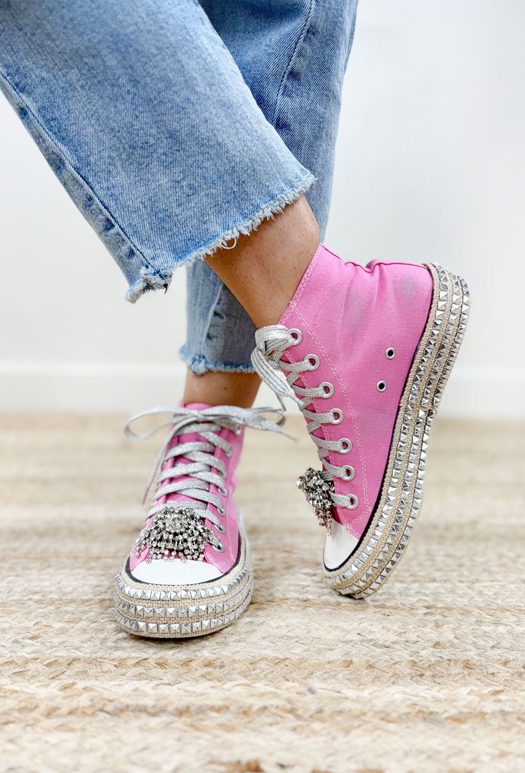 Ash High Top Pink Sneakers