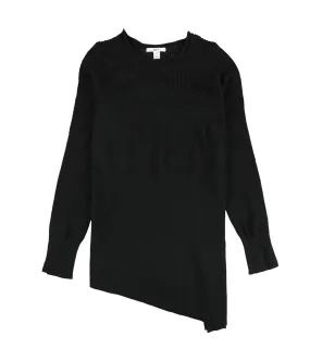 Bar Iii Womens Mesh Inset Pullover Sweater