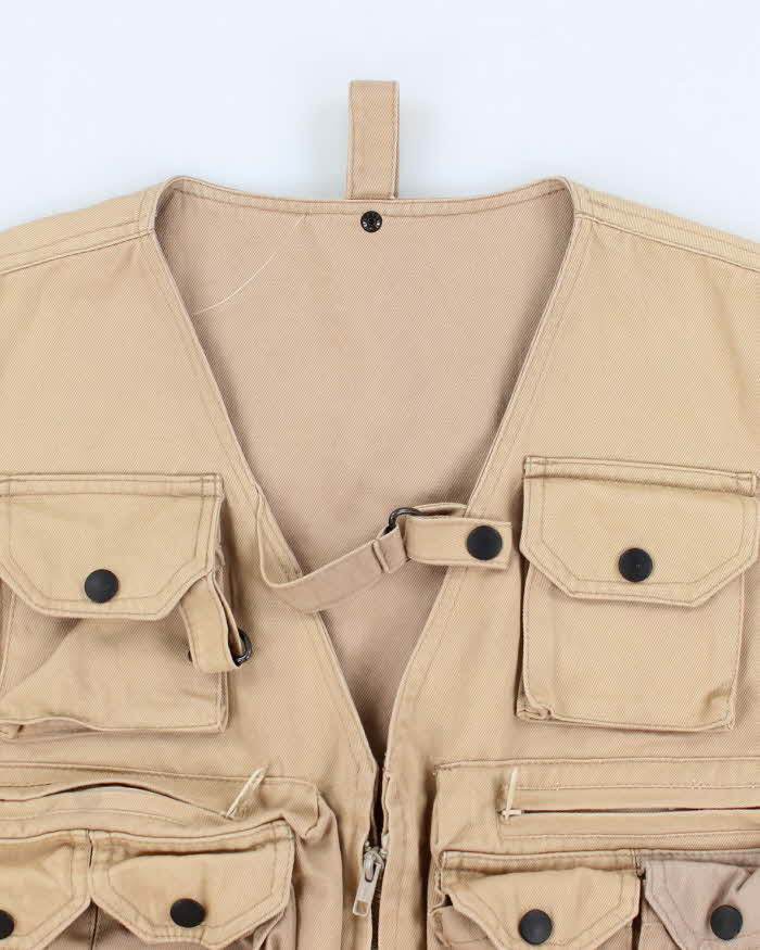 Beige Utility Vest - M