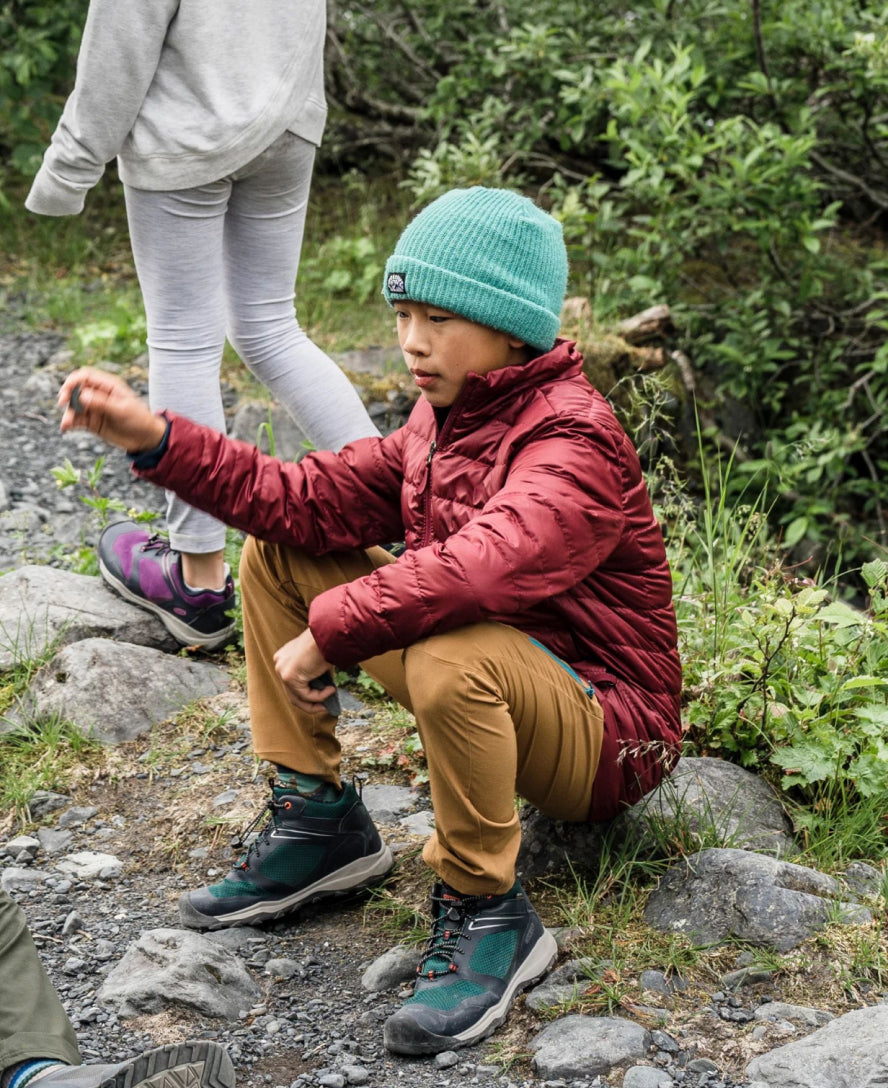 Big Kids' Wanduro Waterproof Boot  |  Fjord Blue/Fuchsia Purple