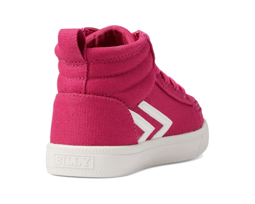 Billy Kids CS High Top Sneakers - Fuchsia/White