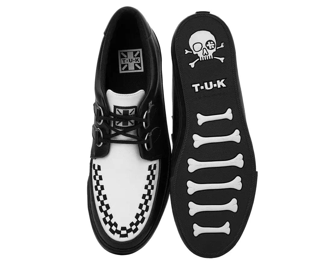 Black & White D-Ring Sneaker