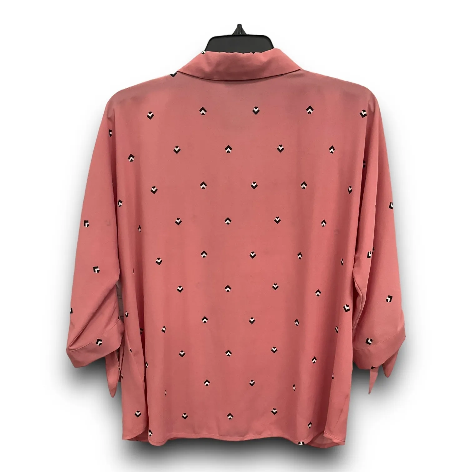 Blouse Long Sleeve By Alfani In Pink, Size: S