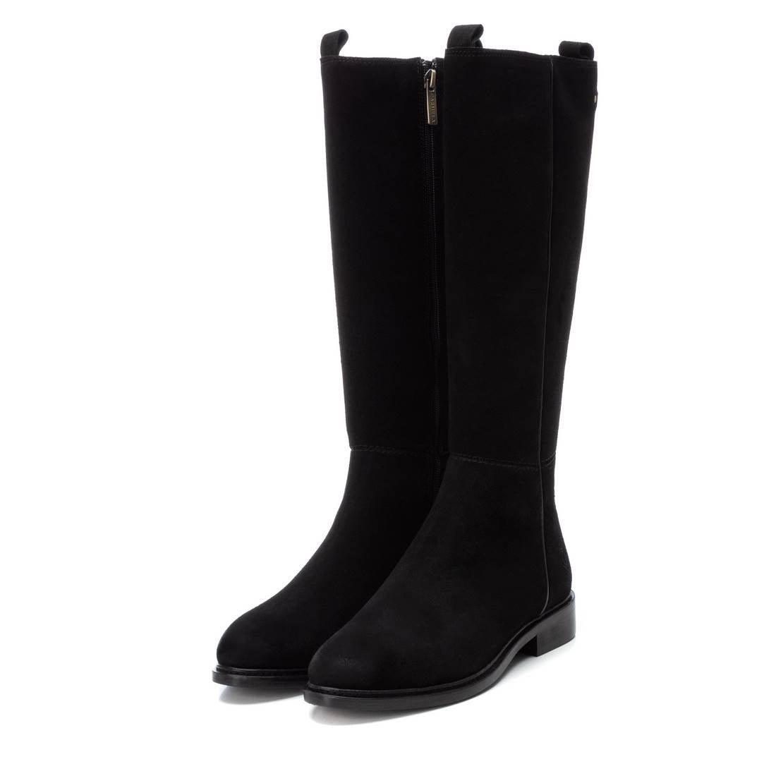 CARMELA Black Suede Knee  Boot  160978