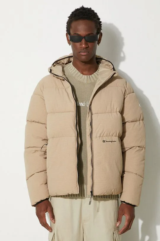 Champion jacket men's beige color