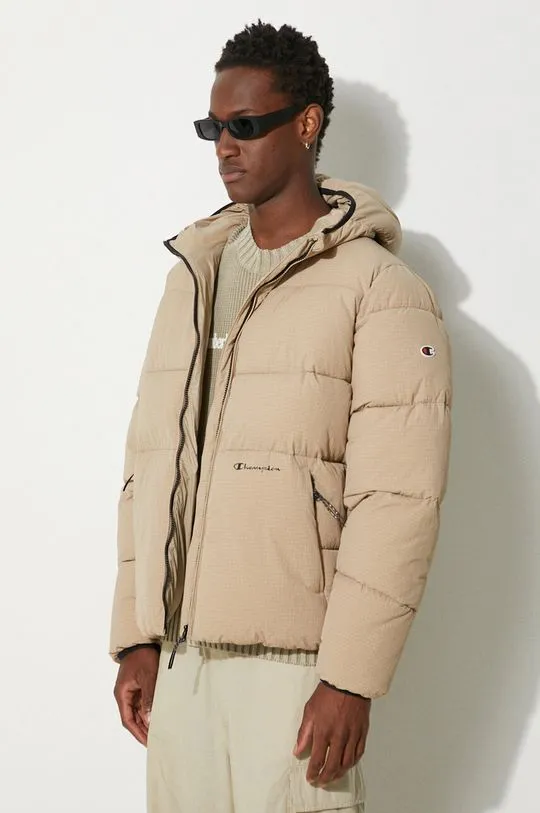 Champion jacket men's beige color