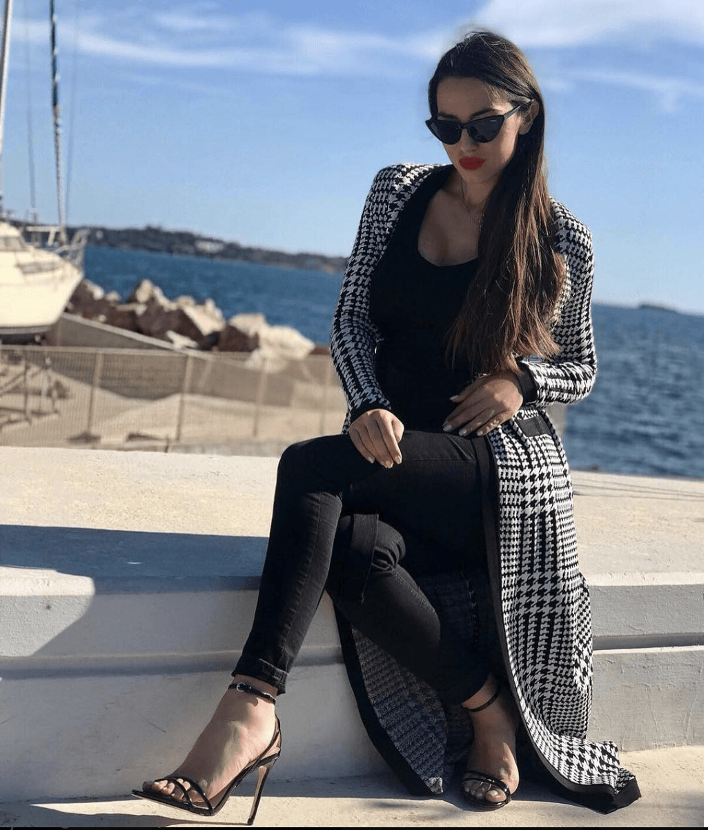 Charmaine Houndstooth Coat