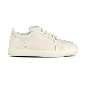 CHRISTIAN LOUBOUTIN RANTULOW ORLATO LINEN BEIGE TRAINERS