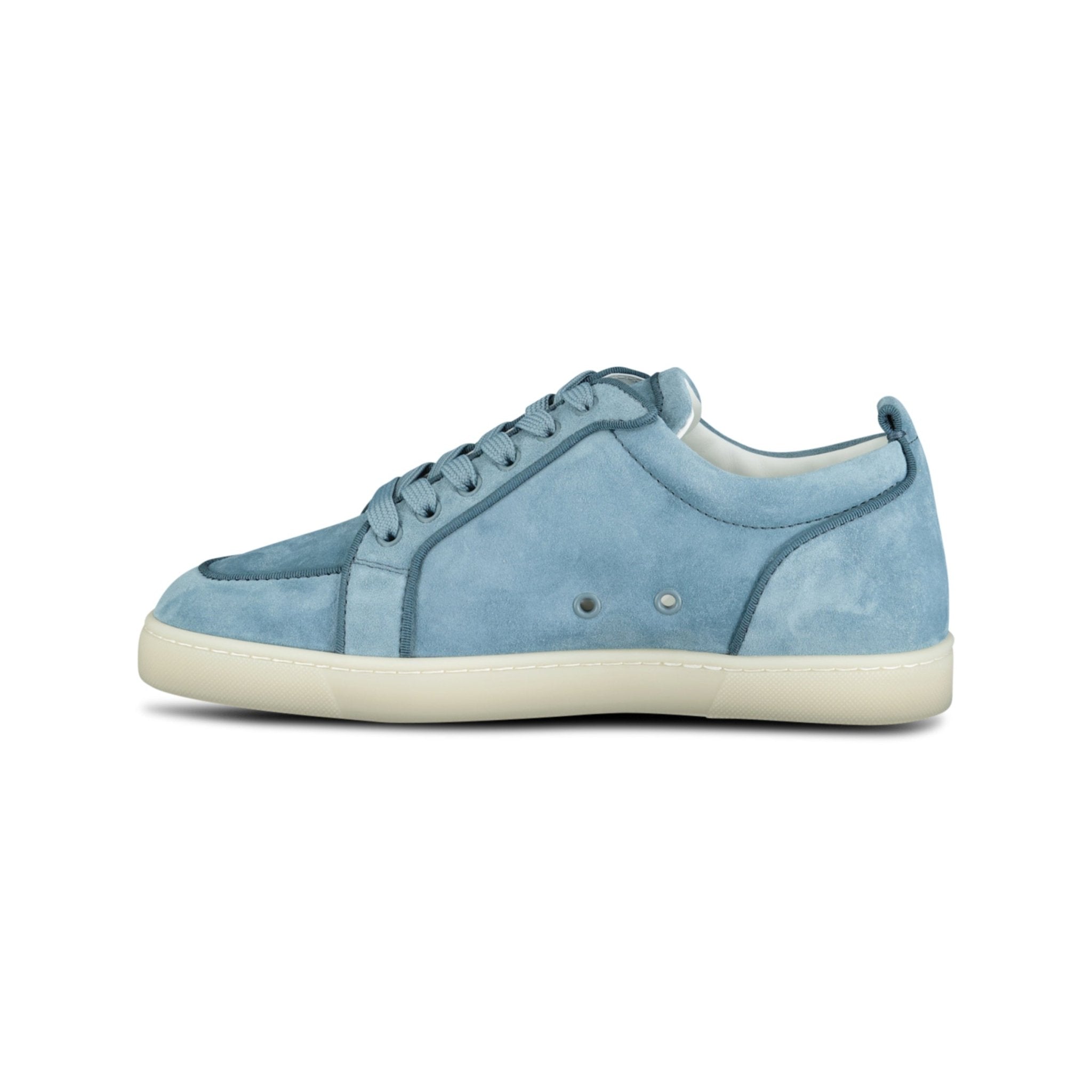 CHRISTIAN LOUBOUTIN RANTULOW ORLATO SUEDE LIGHT BLUE TRAINERS