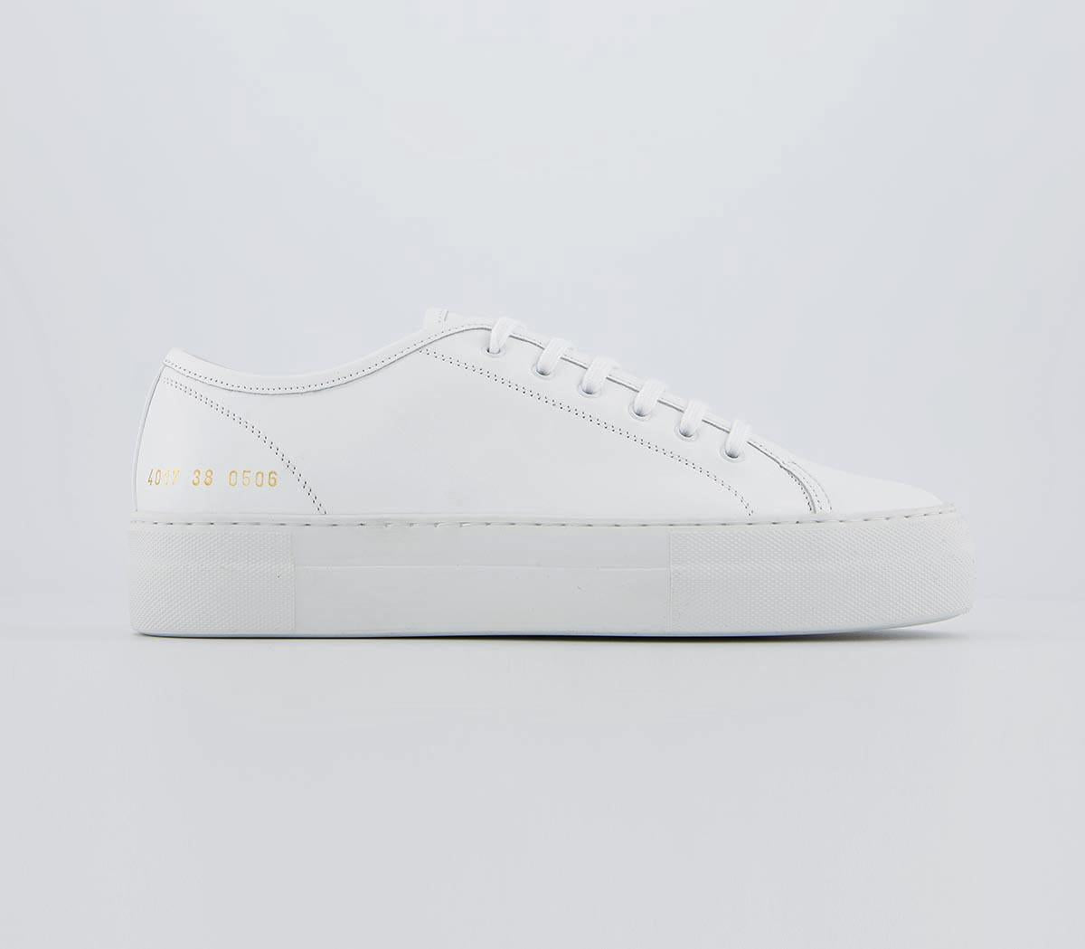 Common Projects Tournament Low Super White Leather Trainers