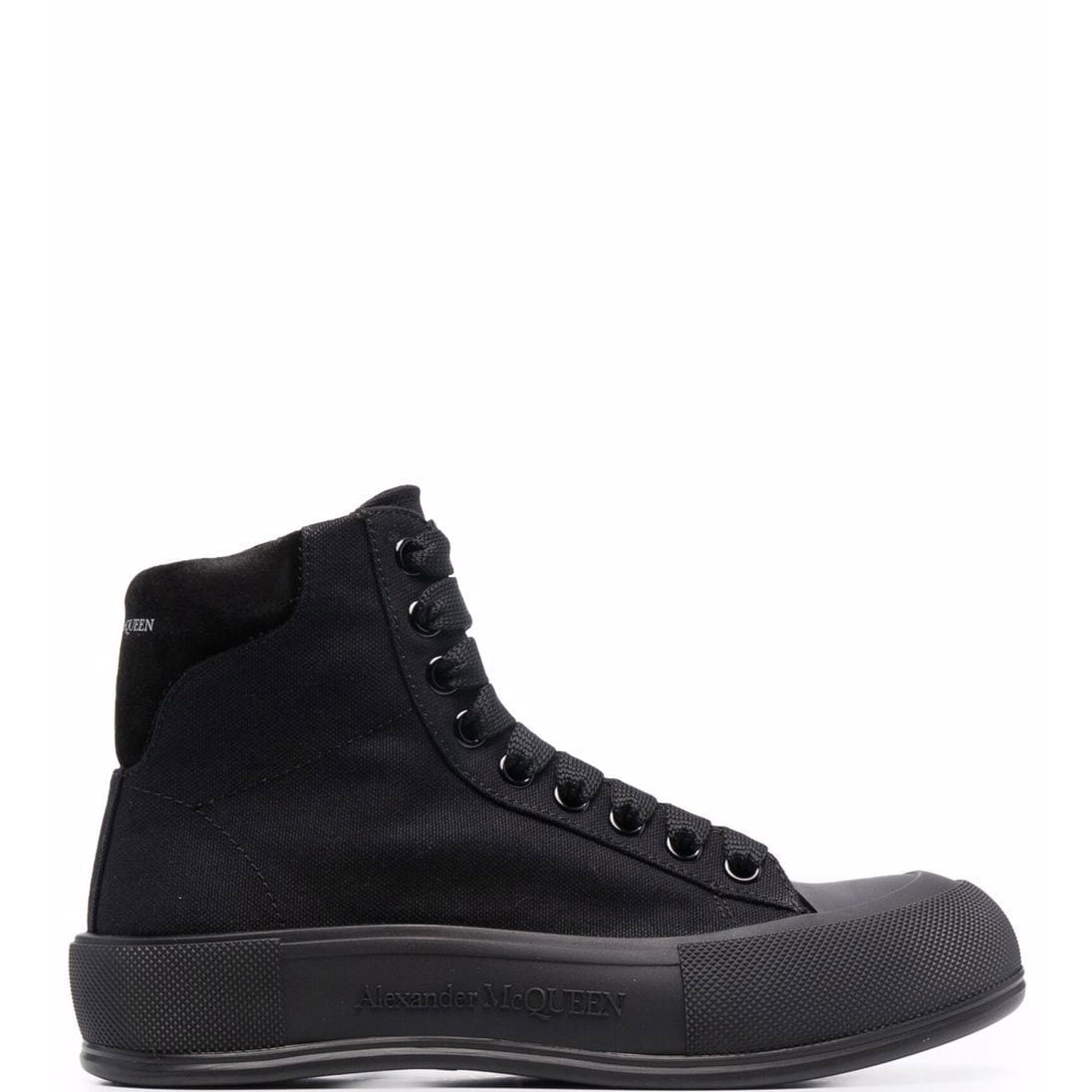 Deck Plimsoll High Top, Black