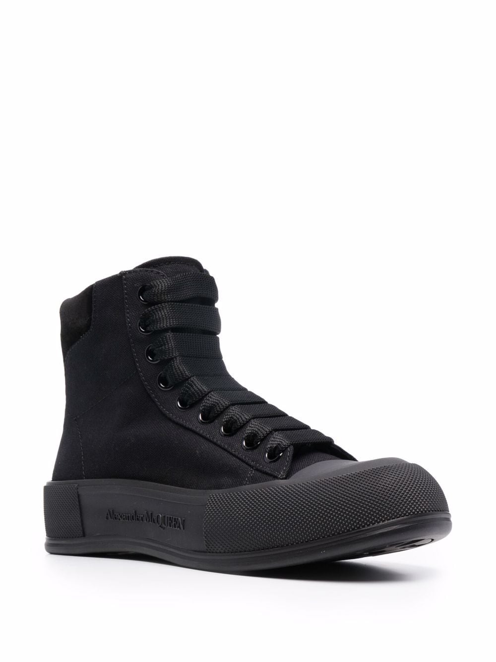 Deck Plimsoll High Top, Black