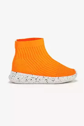 Elastic Fabric High Top Sneakers