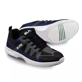 ELITE Men's Peak Black/Blue/Grey Bowling Shoes