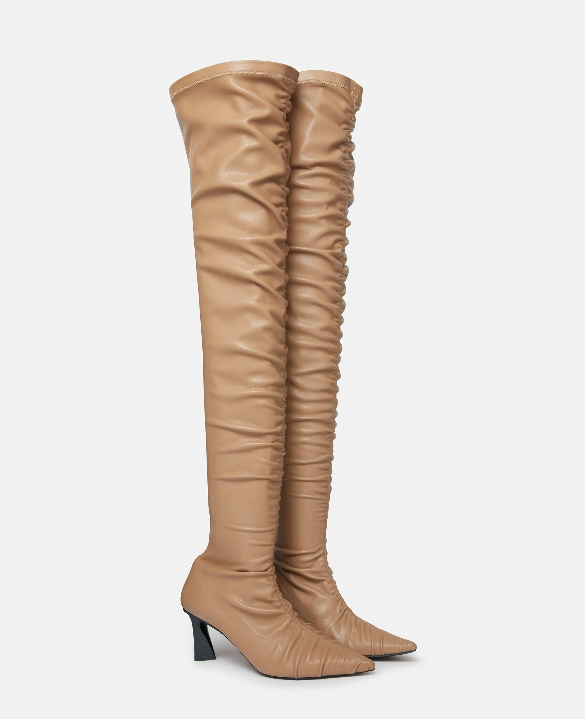 Elsa Ruched Thigh-High Boots