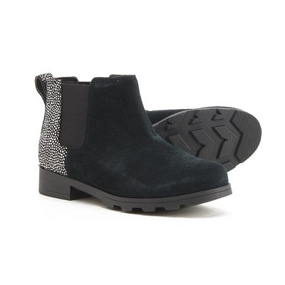 Emelie Kid's Waterproof Chelsea Boot - Black, Irid Dots