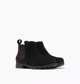 Emelie Kid's Waterproof Chelsea Boot - Black, Irid Stars