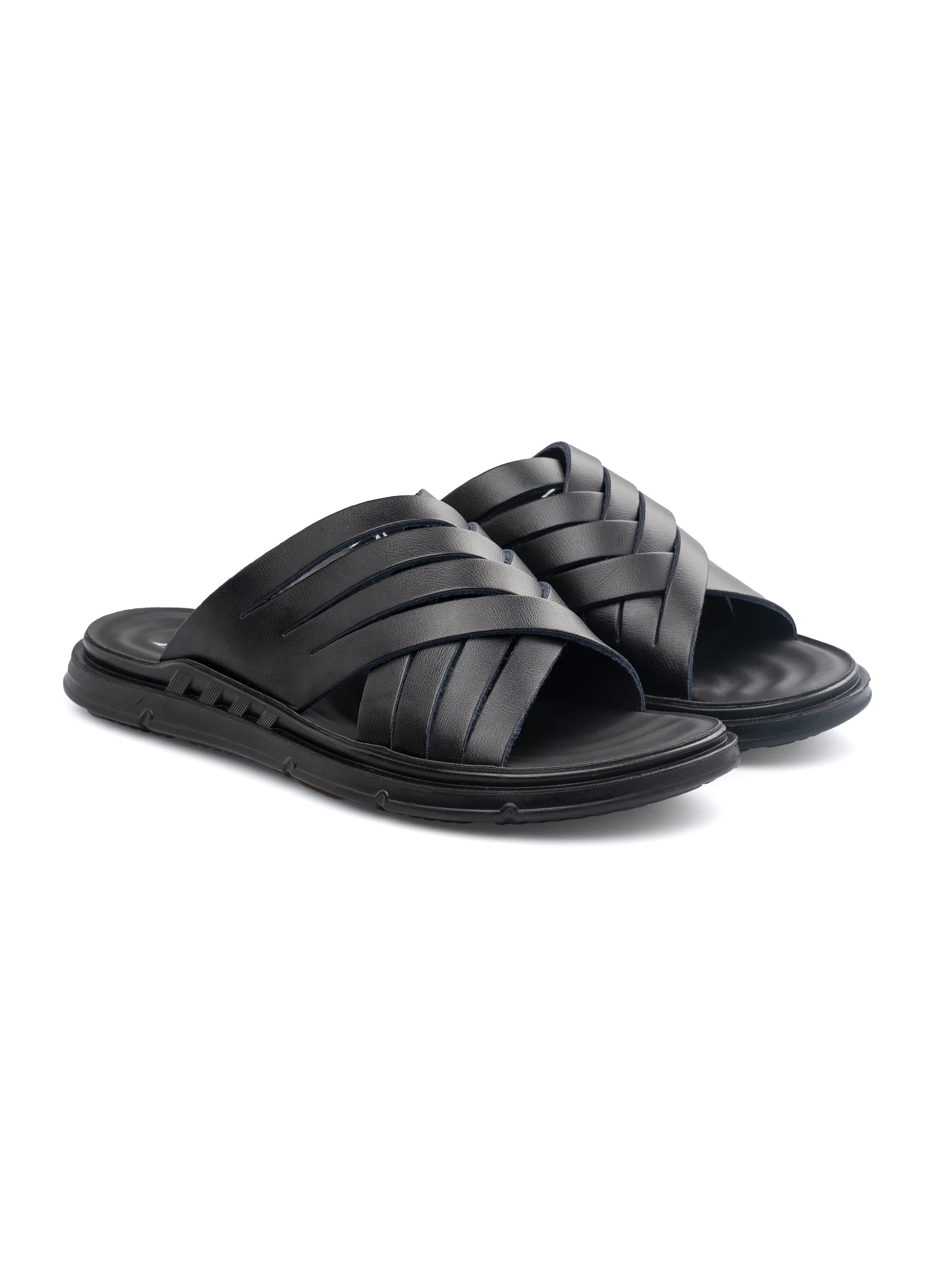 Faro Sandal - Black Leather