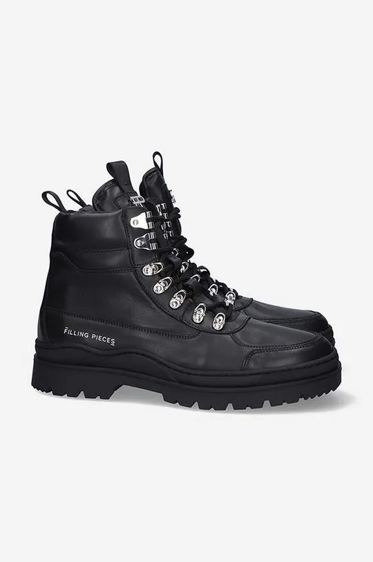 Filling Pieces leather biker boots Mountain Boot men's black color 63322901861