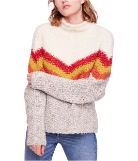 Free People Womens Striped Pullover Sweater, TW1