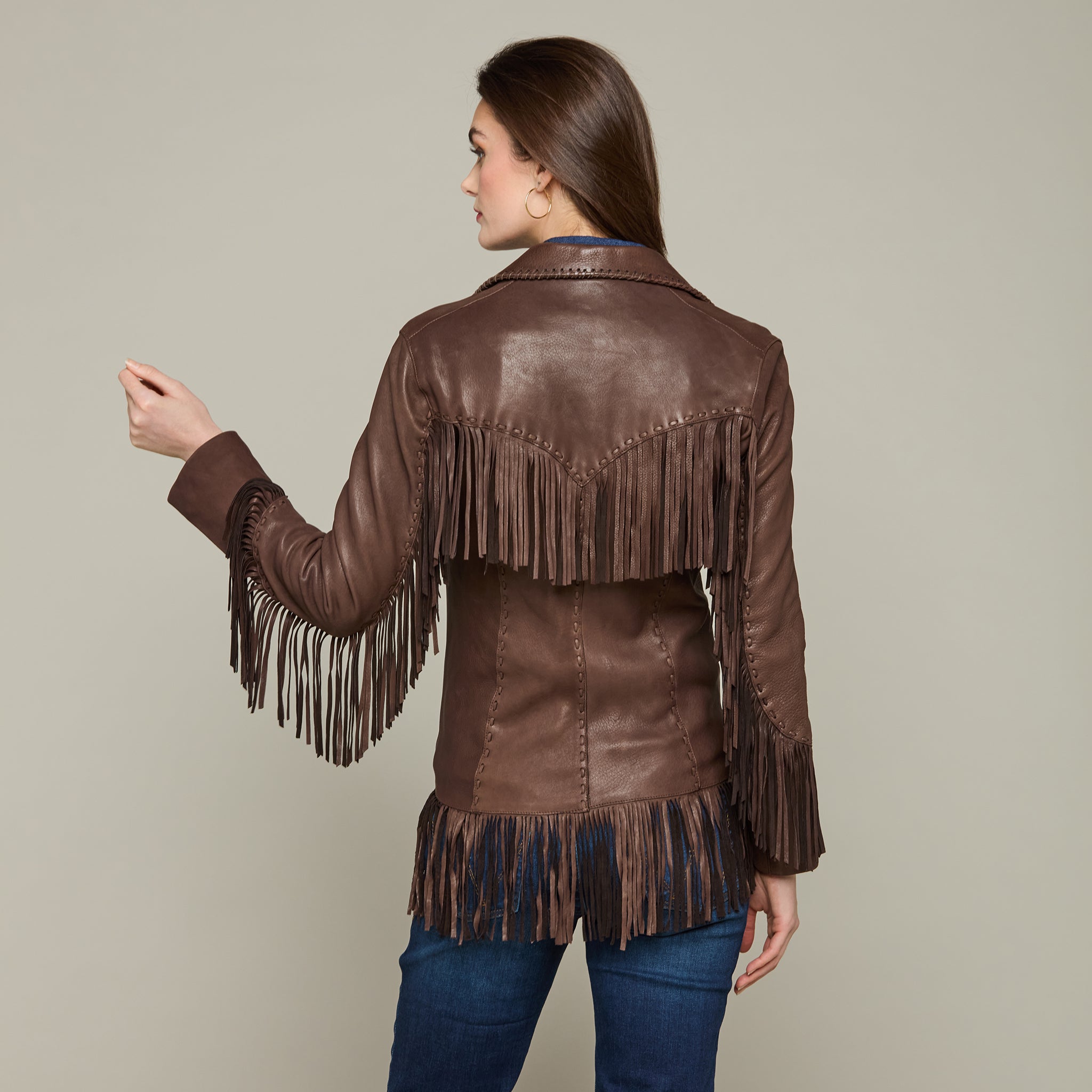 Fringe Jacket :: Chocolate