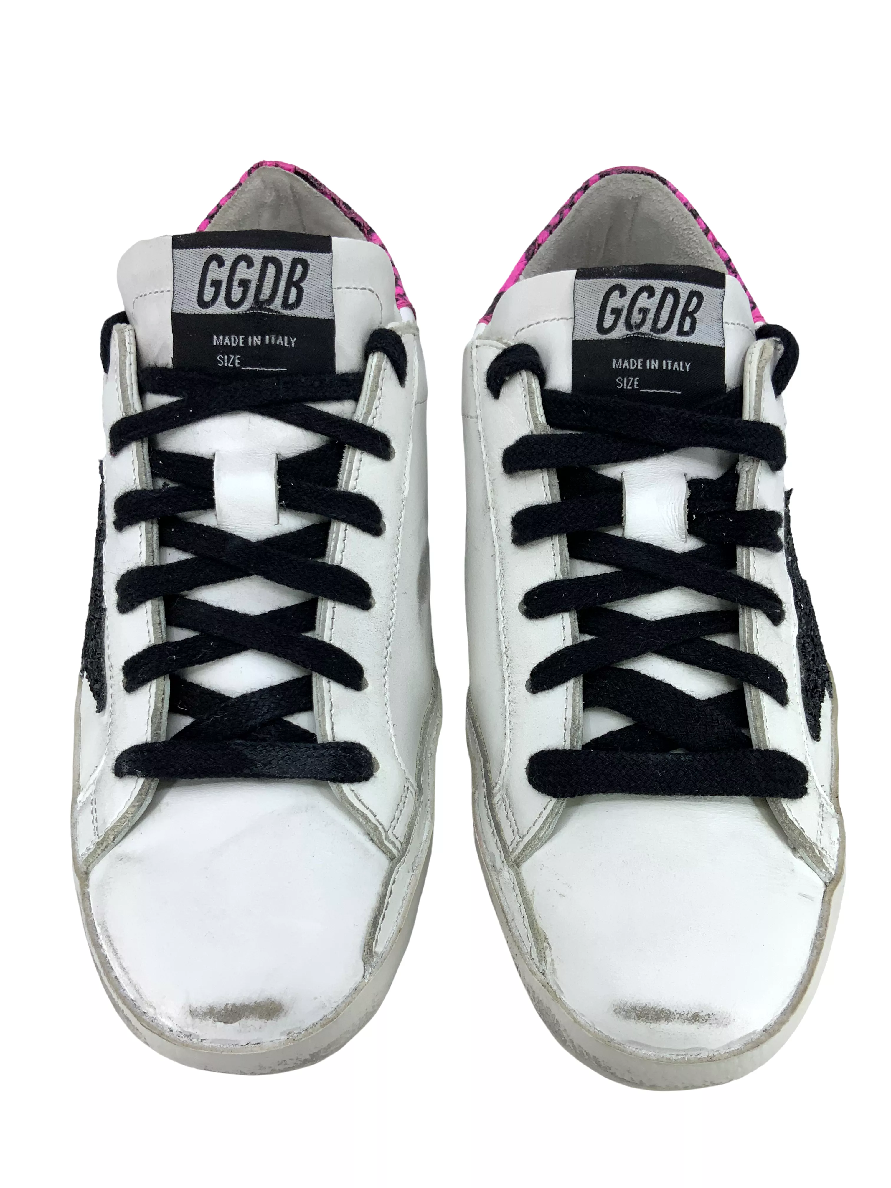 Golden Goose Superstar Glitter Low-Top Sneakers Size 5