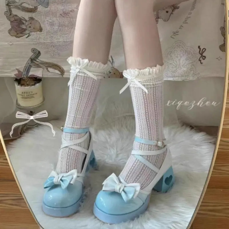 Heart Bow Lolita Heels