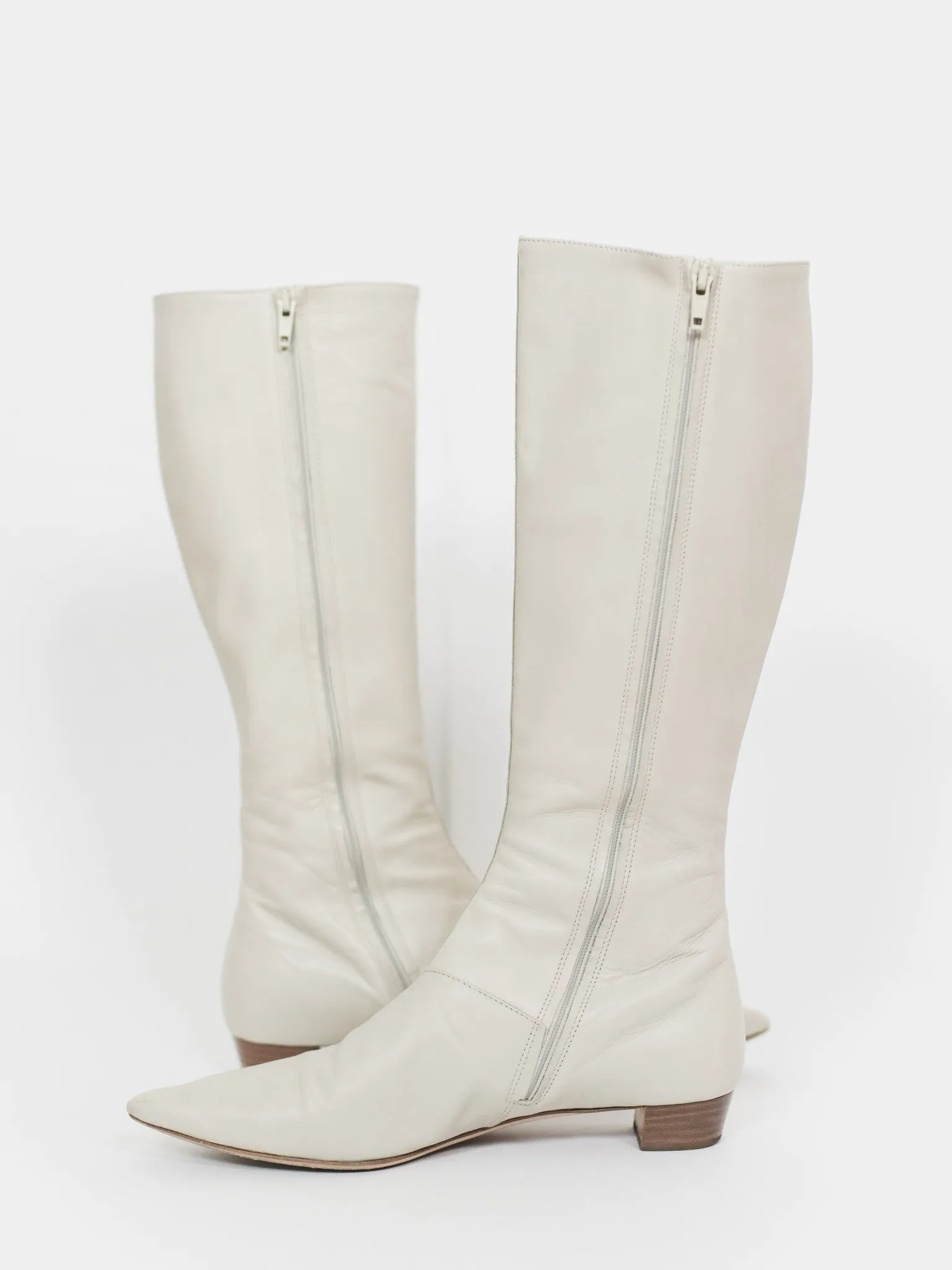 Helmut Lang Knee High Leather Boots