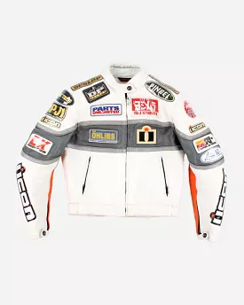 Icon Neo Daytona Leather Motorcycle Racing Jacket - S