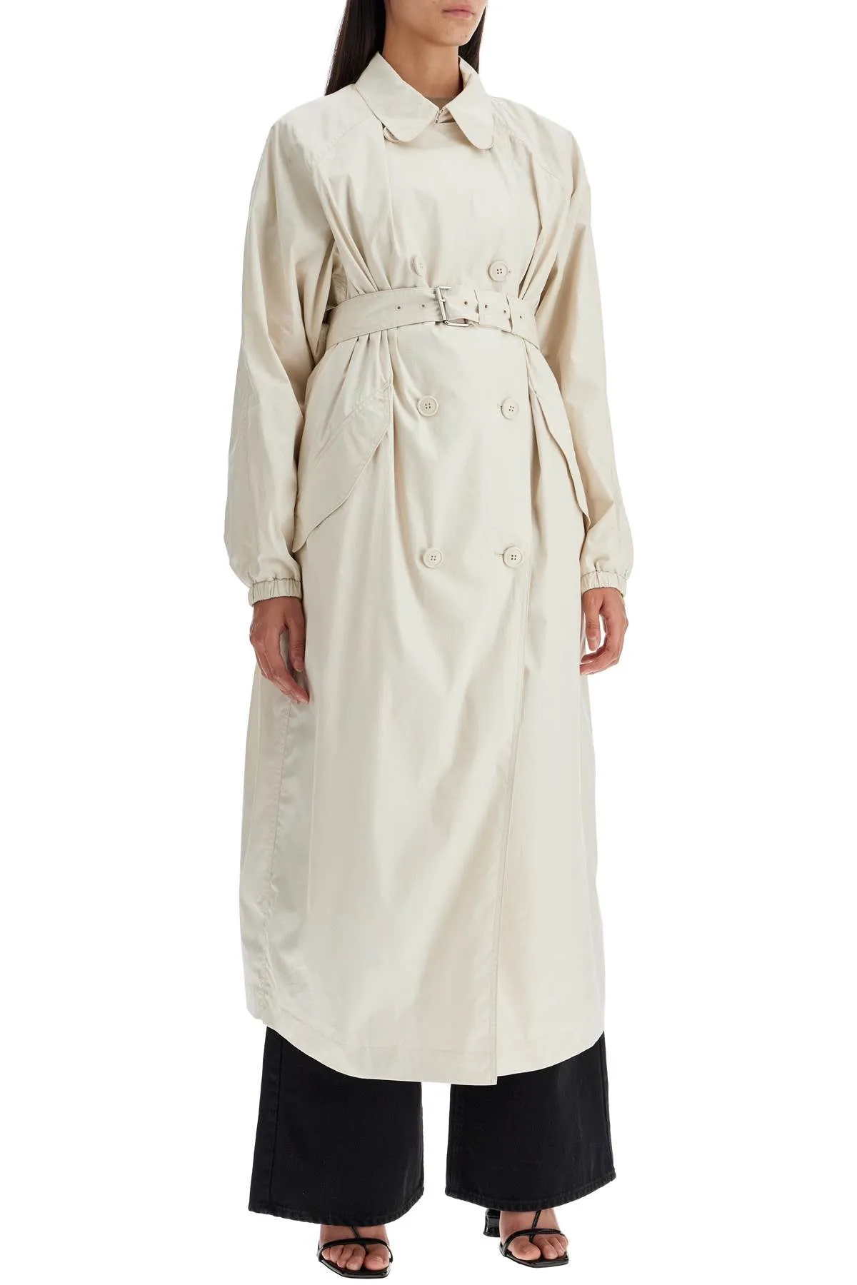 ISABEL MARANT ETOILE Elegant Flared Trench Coat with Belt