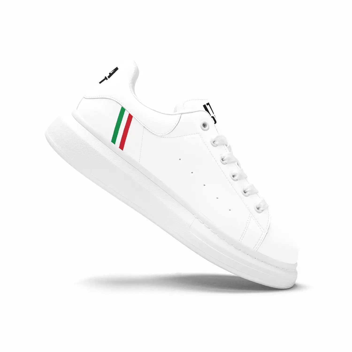 Italian Stripe | Leather Oversized Sneakers - Italia District