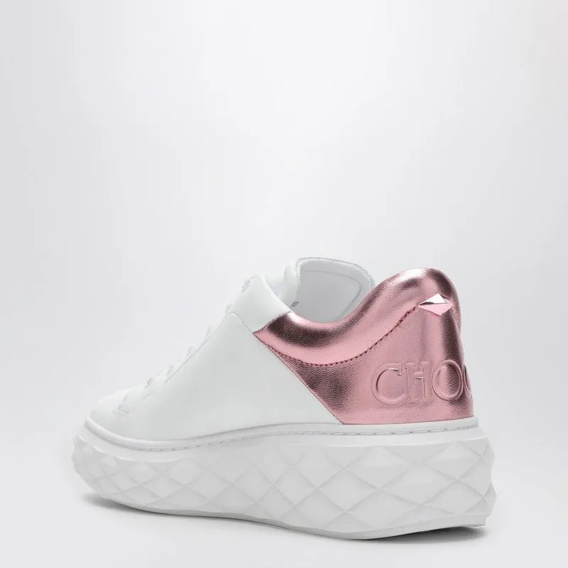 JIMMY CHOO Diamond Maxi Women’s White/Pink Metallic Sneaker