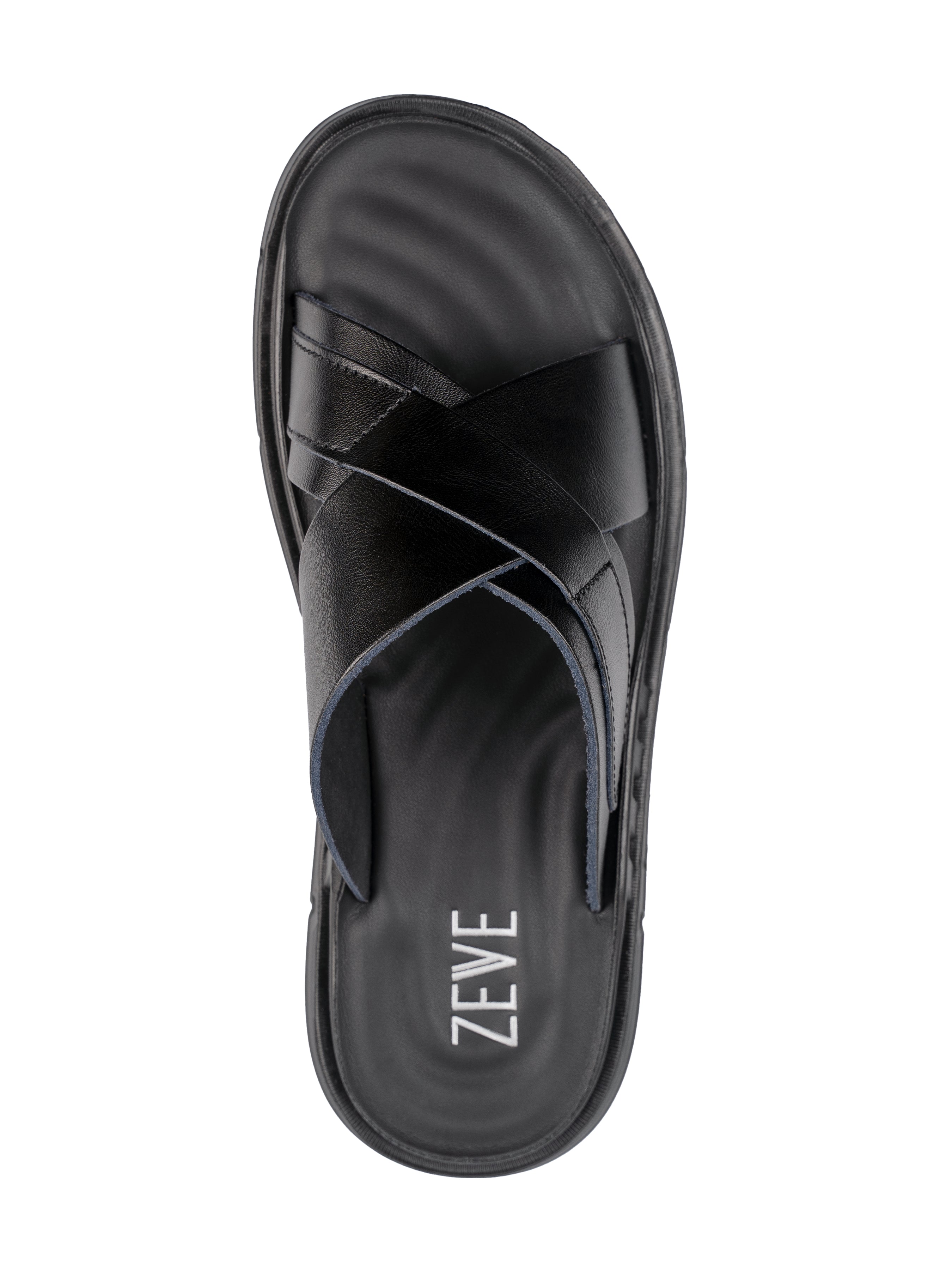 Juan Sandal - Black Leather