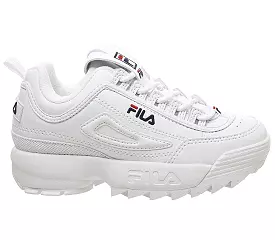 Kids Fila Disruptor Ii Kids White Fila Navy Fila Red Uk Size 10 Youth