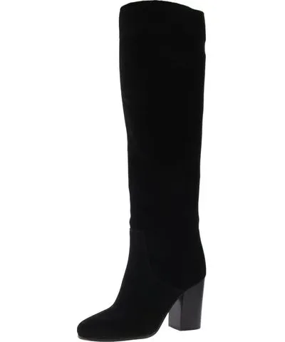 KORS Michael Kors Leigh Womens Suede Almond Toe Knee-High Boots