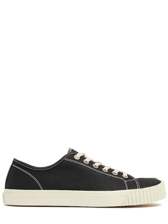 Maison Margiela Tabi cotton canvas low top sneakers