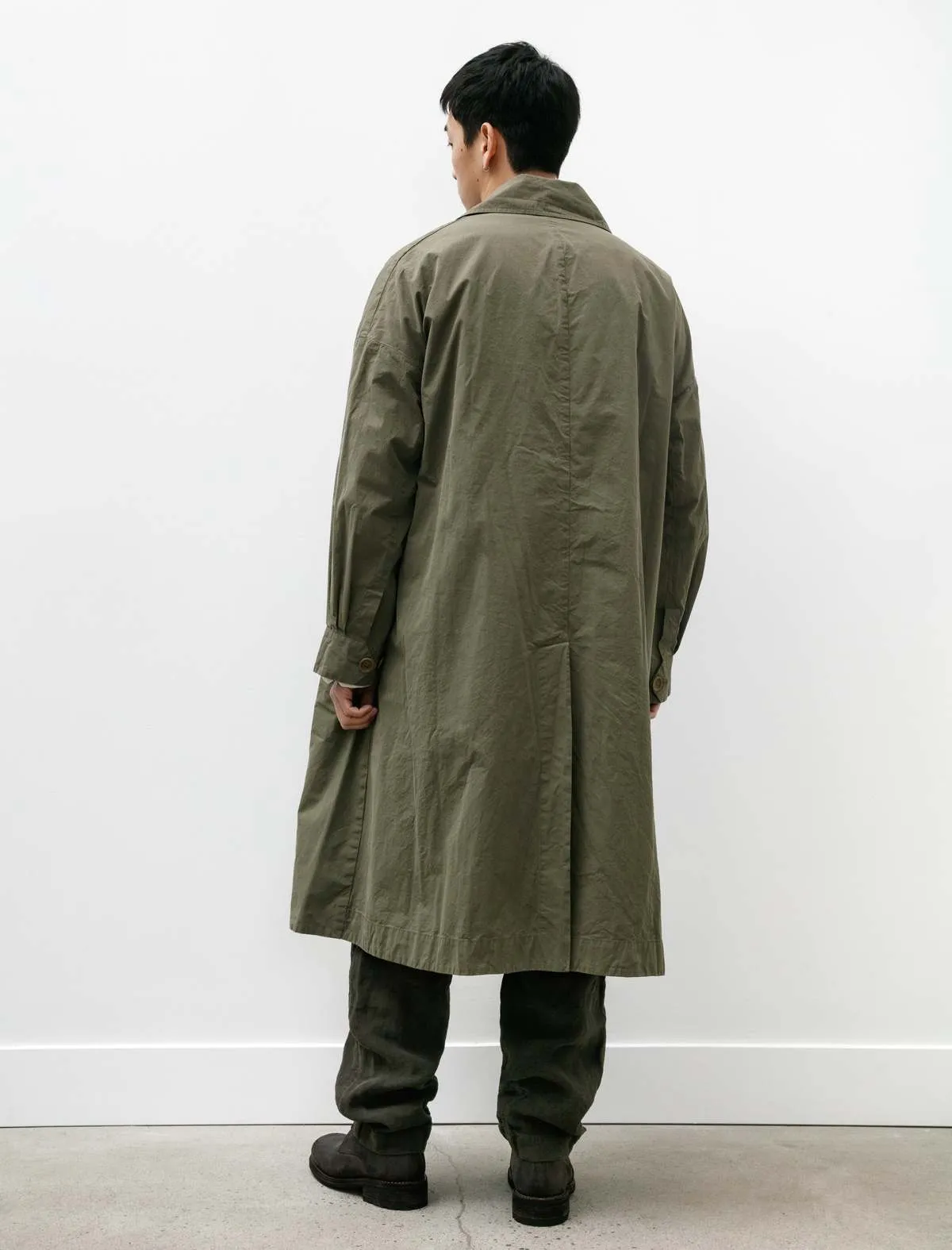 Mens Army Coat - Card Olive