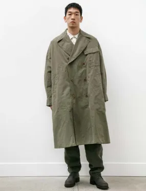 Mens Army Coat - Card Olive