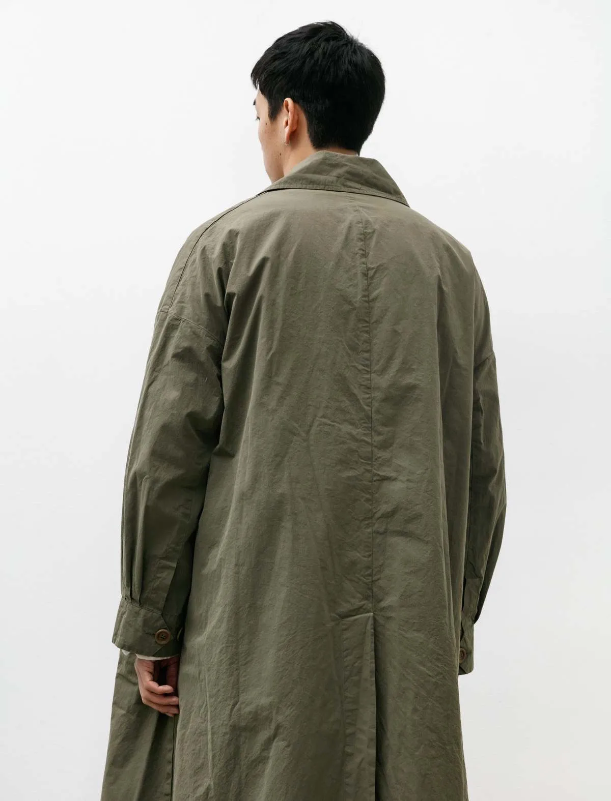 Mens Army Coat - Card Olive