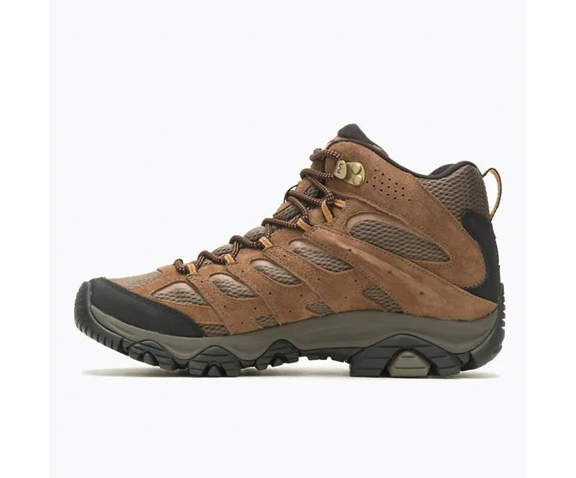 Merrell Mens Moab Mid Waterproof Hiking Boot- Earth