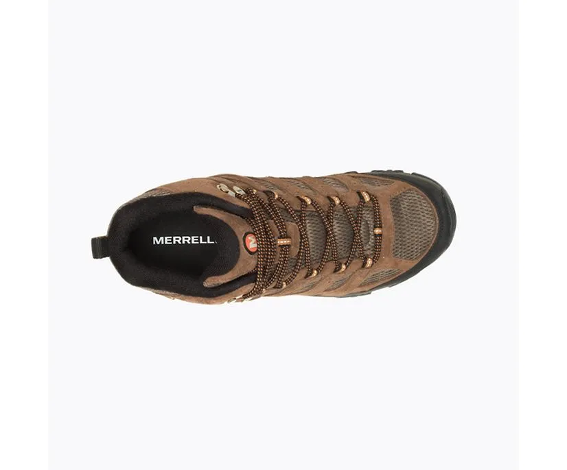 Merrell Mens Moab Mid Waterproof Hiking Boot- Earth