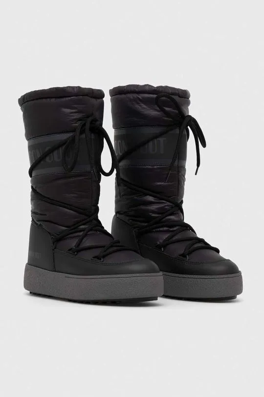 Moon Boot snow boots LTRACK HIGH NYLON WP black color 24500700.001