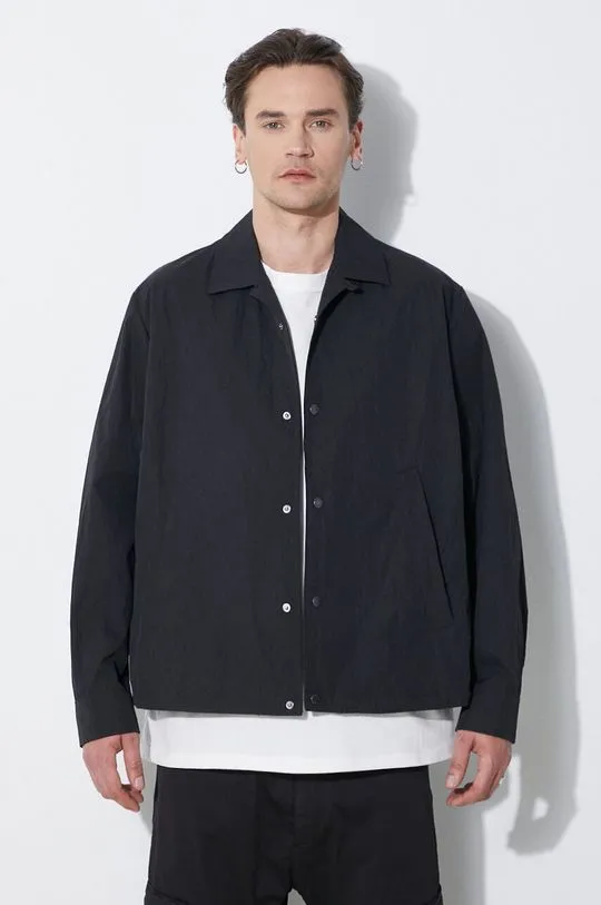 Neil Barrett jacket Boxy Coach Jacket men's black color MY11097A-Y039-001N