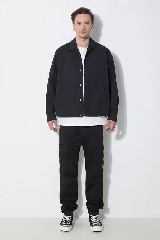 Neil Barrett jacket Boxy Coach Jacket men's black color MY11097A-Y039-001N