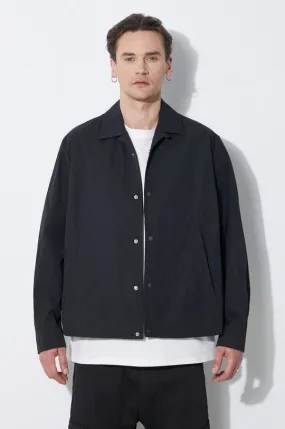 Neil Barrett jacket Boxy Coach Jacket men's black color MY11097A-Y039-001N