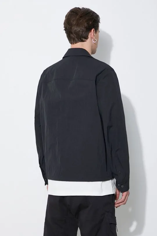 Neil Barrett jacket Boxy Coach Jacket men's black color MY11097A-Y039-001N